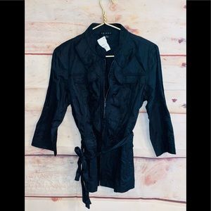 TRIBAL Ruffled Jacket NWT! Sz S